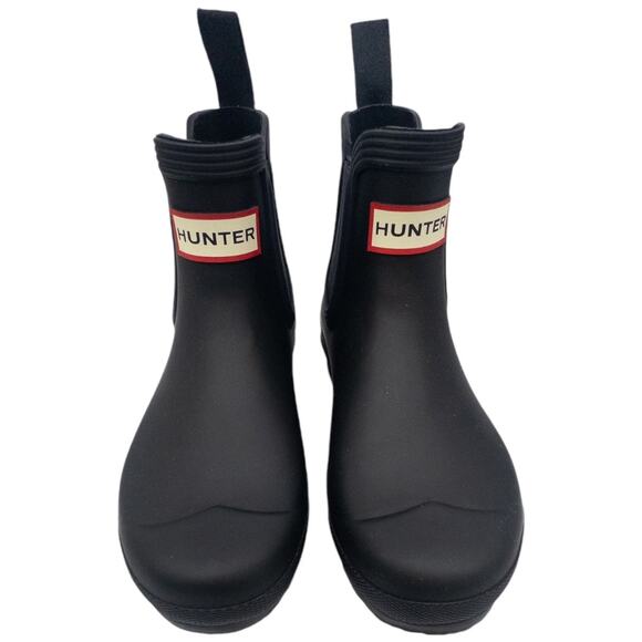 New Hunter Original Waterproof Chelsea Rain Boots Black Women's 6 - Picture 2 of 7